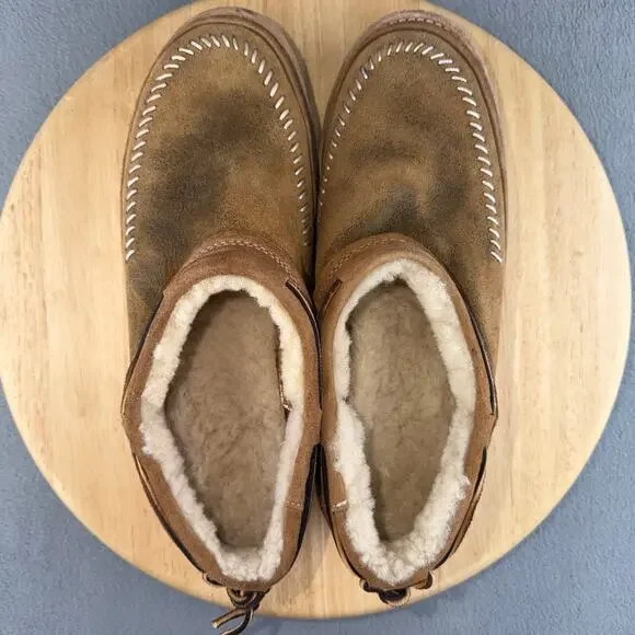 UGG Campfire Slip-On Chestnut Sheepskin Slippers Men’s Size 10 US - Picture 6 of 7